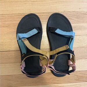 Teva Original Universal Women's Sandals in Blue, Tan, and Pink